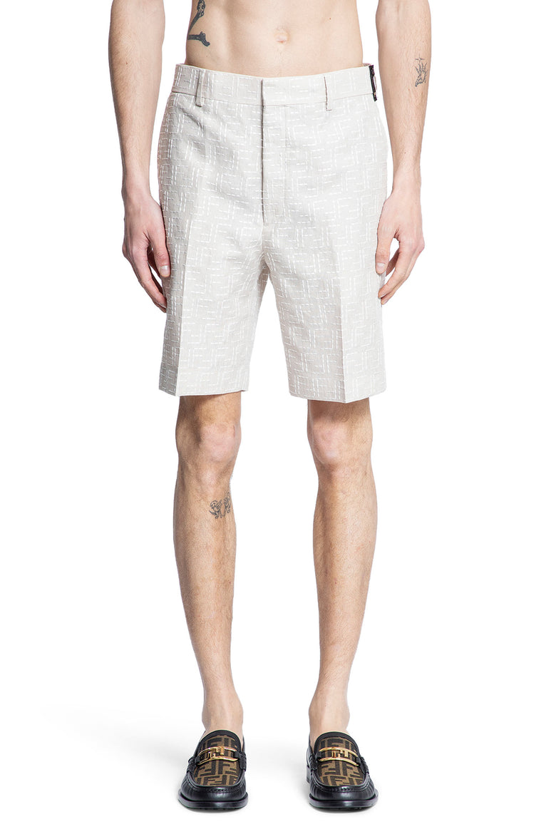 FENDI MAN BEIGE SHORTS & SKIRTS