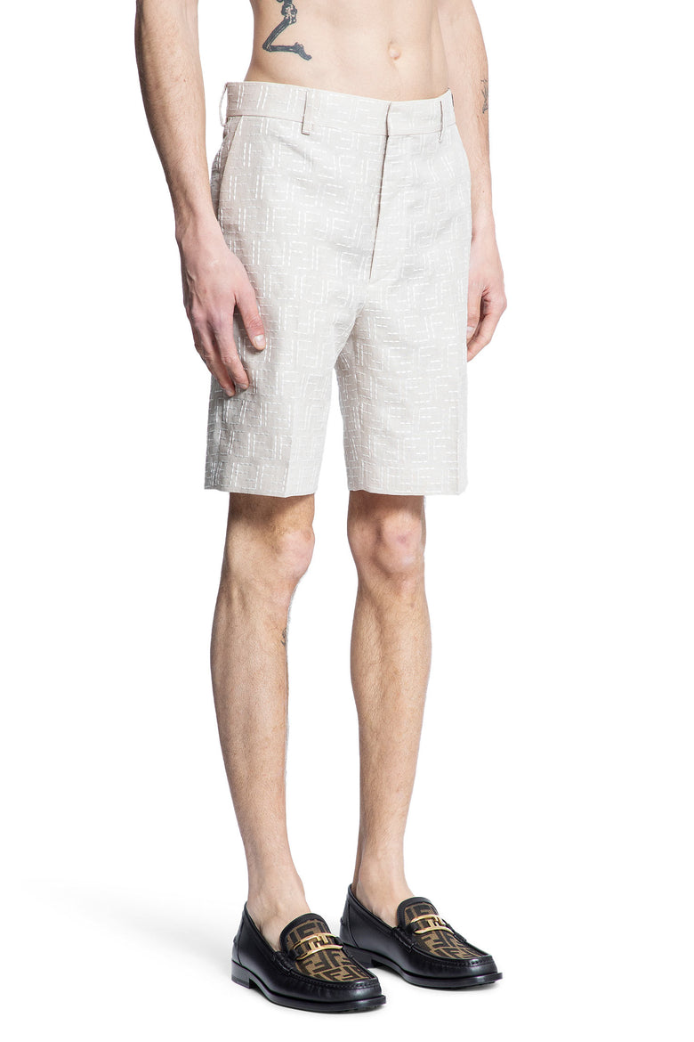 FENDI MAN BEIGE SHORTS & SKIRTS