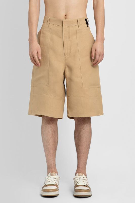 FENDI MAN BEIGE SHORTS & SKIRTS