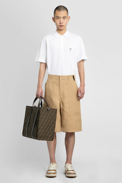 FENDI MAN BEIGE SHORTS & SKIRTS