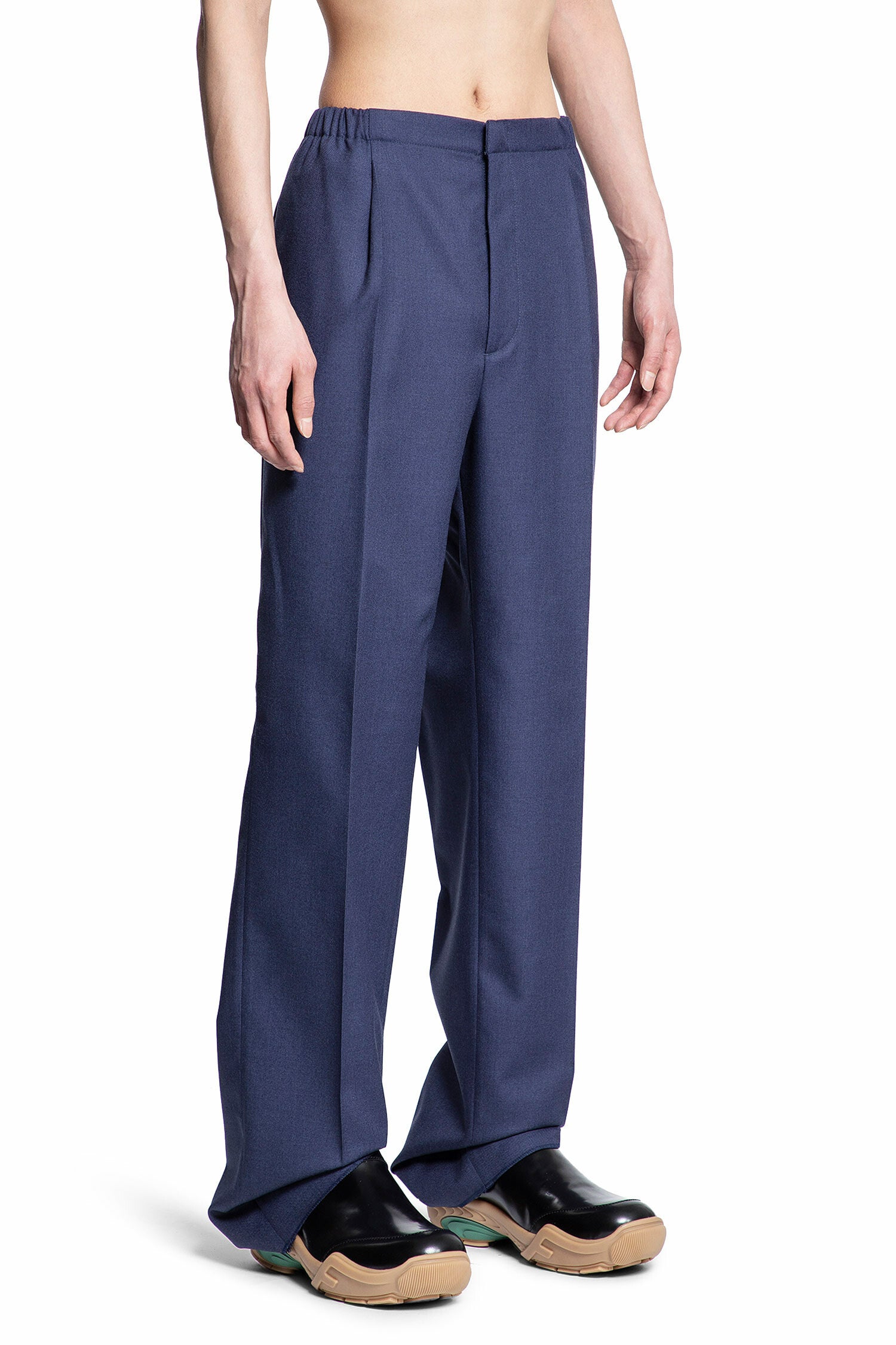 FENDI MAN BLUE TROUSERS