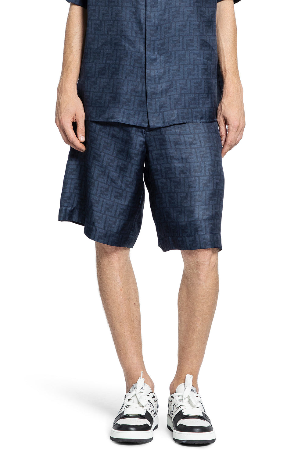 FENDI MAN BLUE SHORTS & SKIRTS