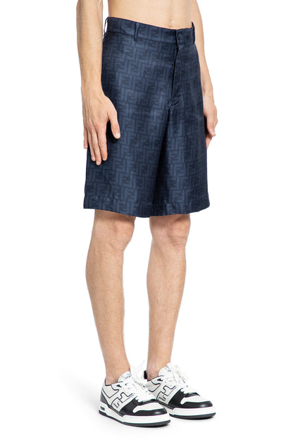 FENDI MAN BLUE SHORTS & SKIRTS