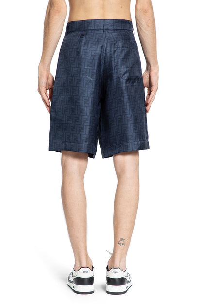 FENDI MAN BLUE SHORTS & SKIRTS