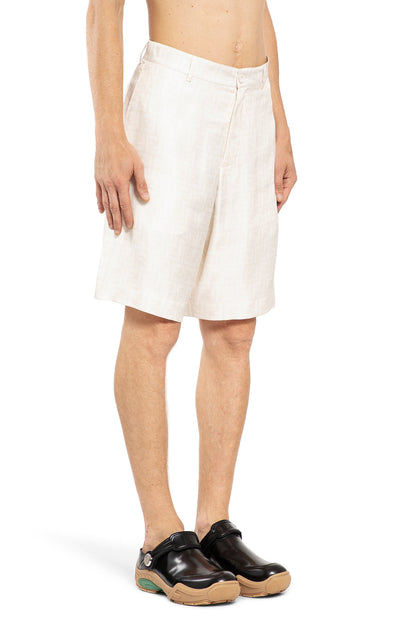 FENDI MAN WHITE SHORTS & SKIRTS