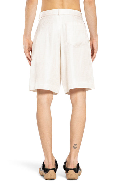 FENDI MAN WHITE SHORTS & SKIRTS