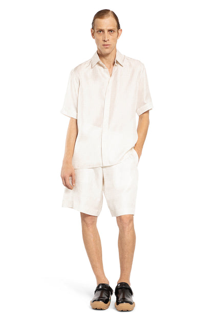 FENDI MAN WHITE SHORTS & SKIRTS