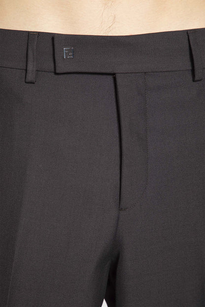 FENDI MAN BLACK TROUSERS