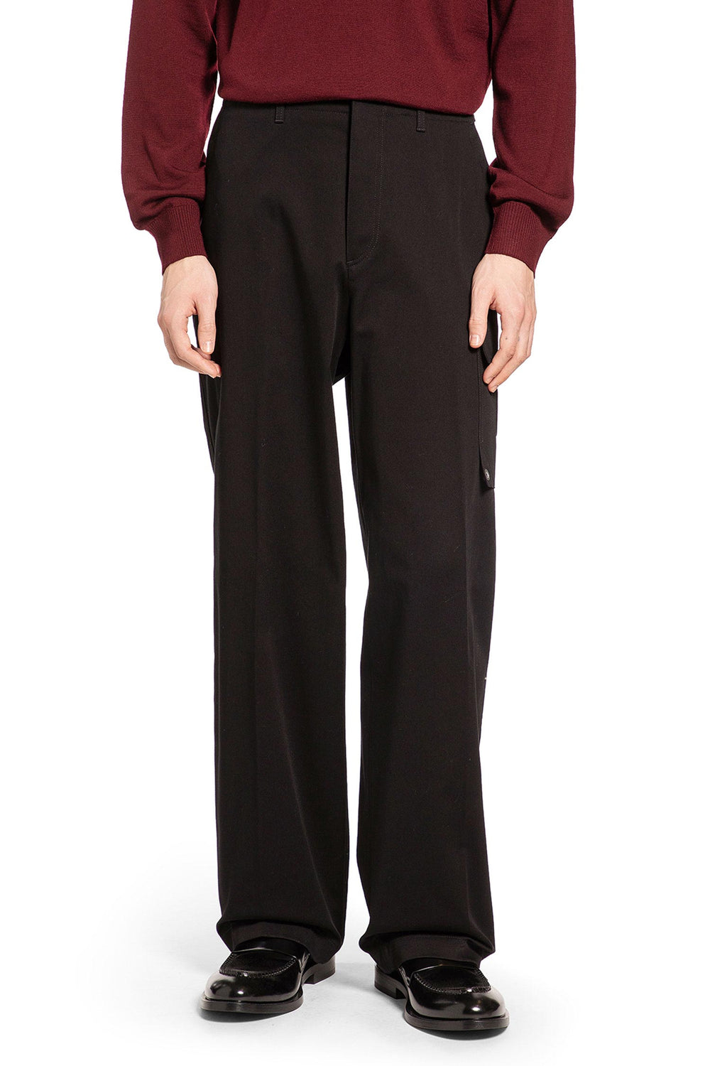 FENDI Cotton Gabardine Cargo Trousers man