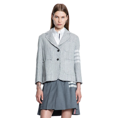 THOM BROWNE WOMAN GREY BLAZERS - Antonioli.eu