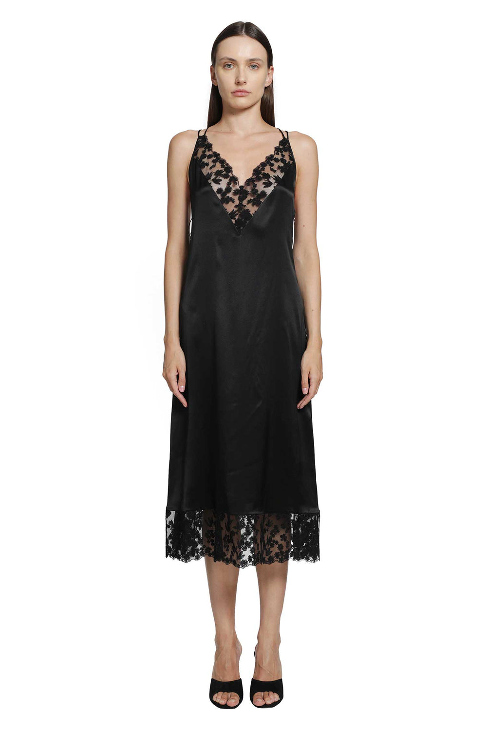 FENDI Silk and Lace Dress woman