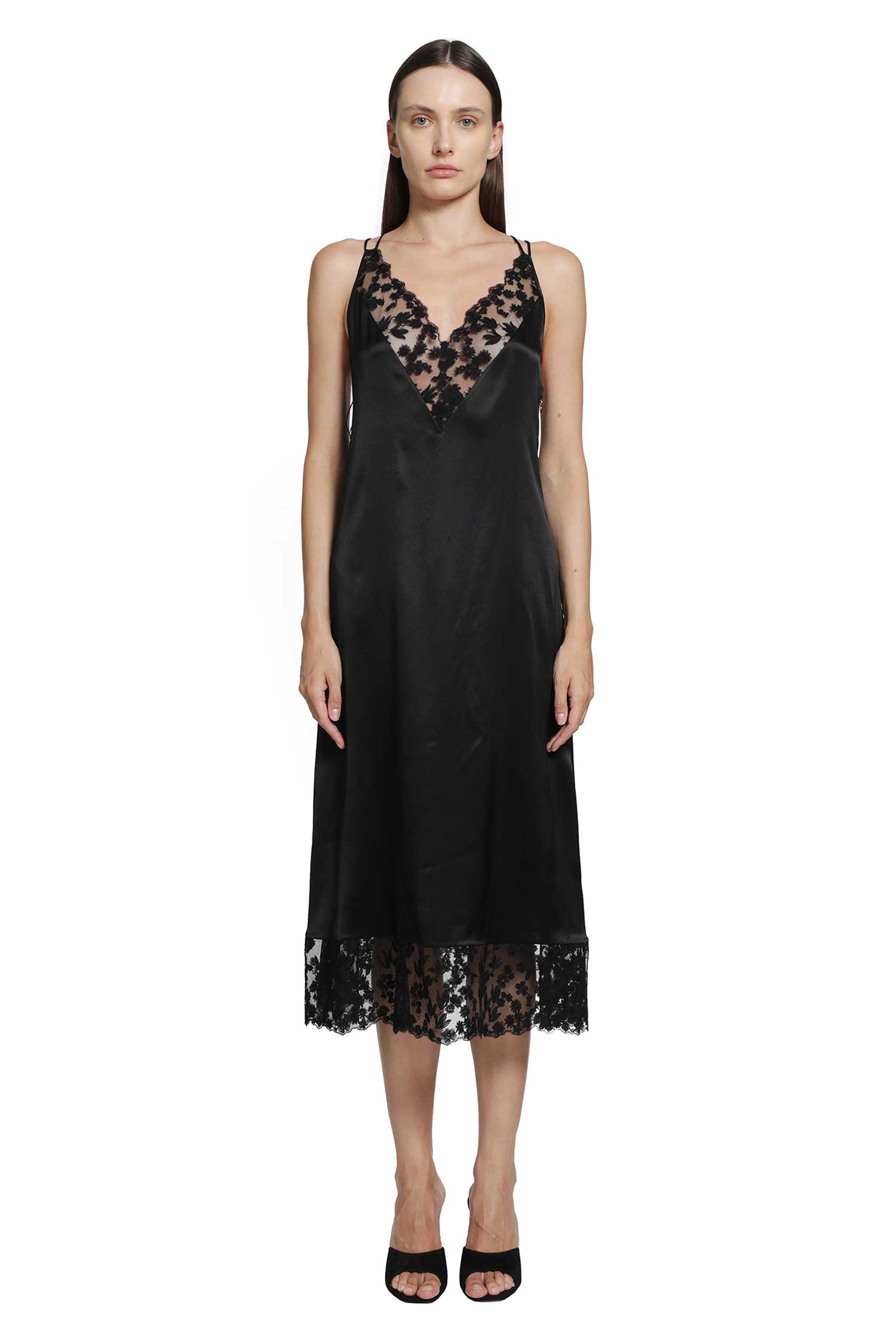FENDI Silk and Lace Dress woman