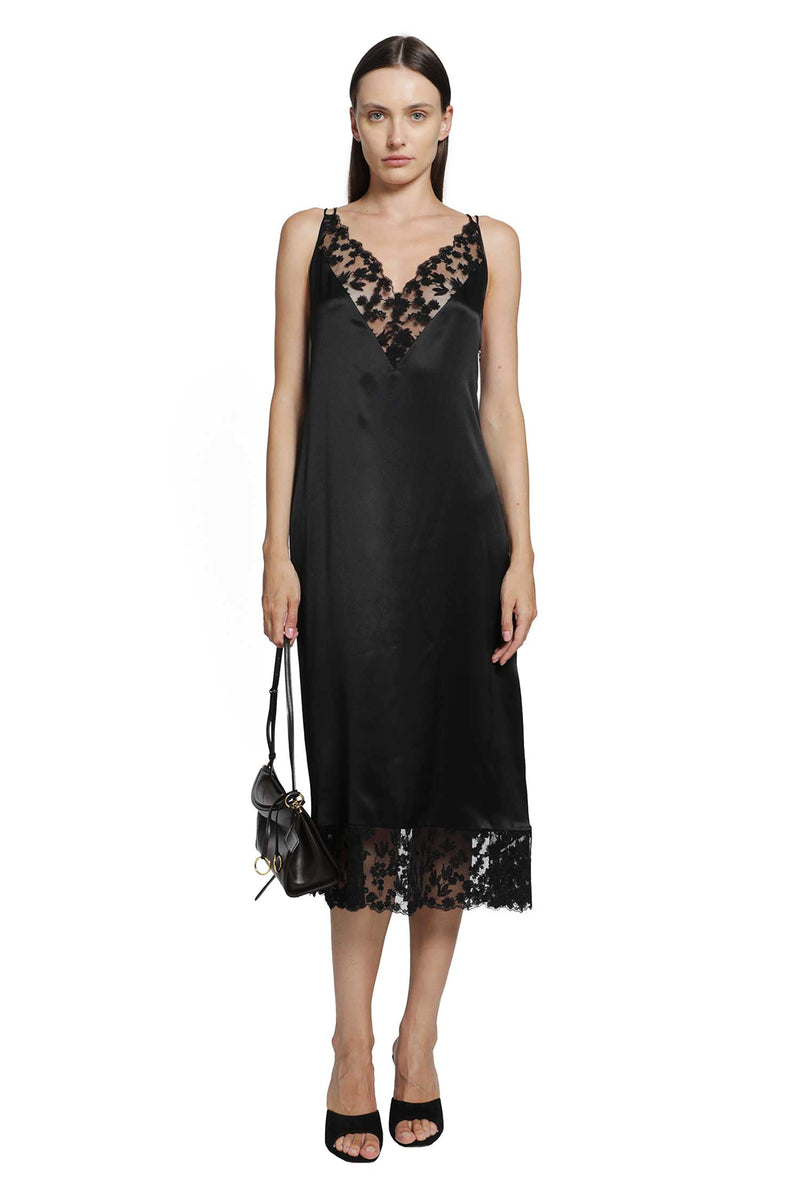 FENDI Silk and Lace Dress woman