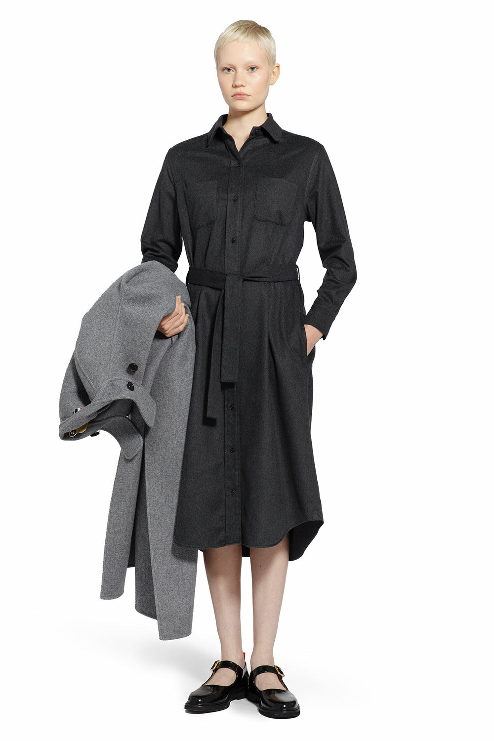 THOM BROWNE WOMAN BLACK DRESSES