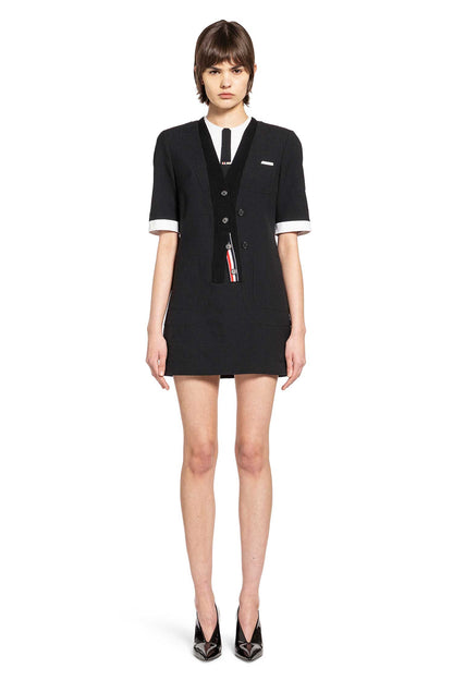 Trompe L'Oeil Patch Pocket Mini Dress