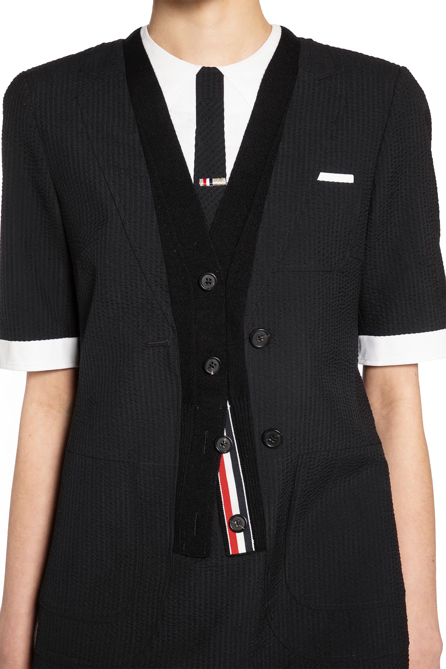 Trompe L'Oeil Patch Pocket Mini Dress