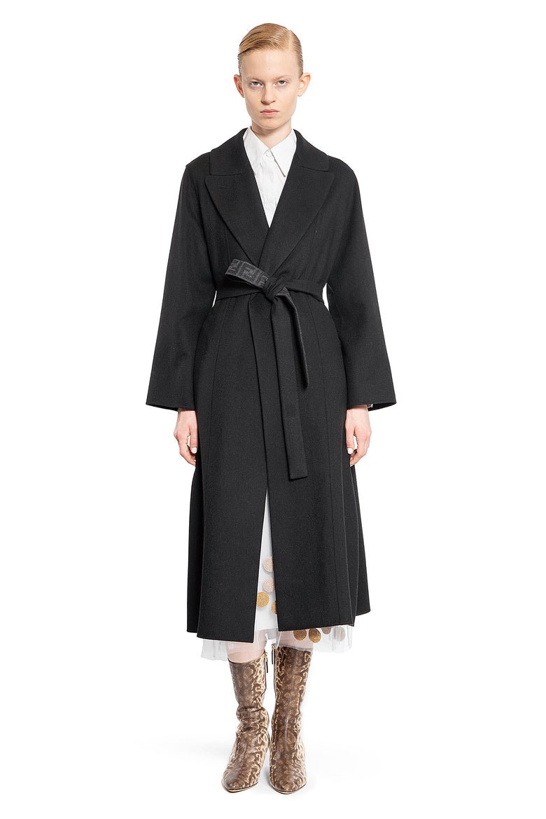 FENDI WOMAN BLACK COATS