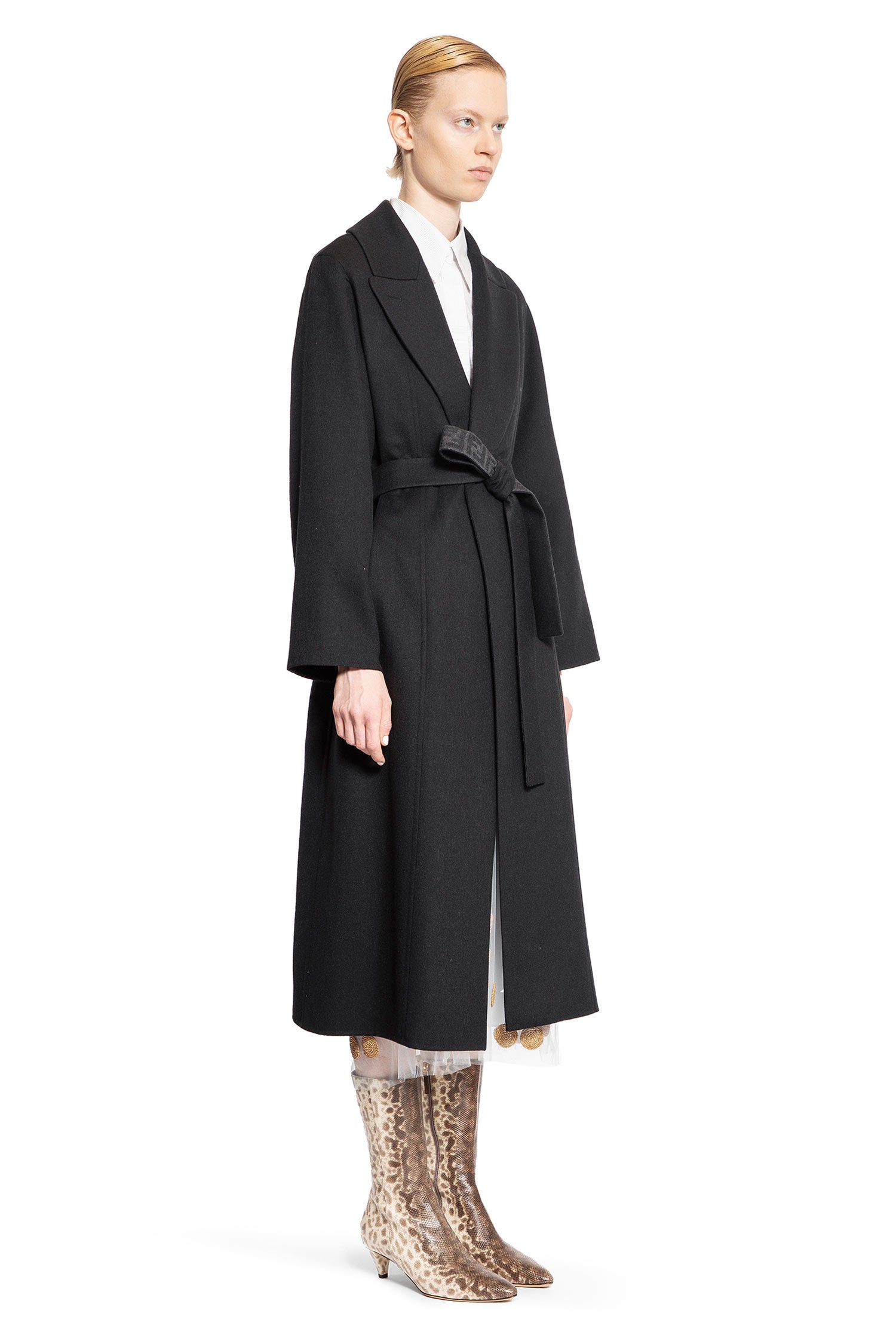 FENDI WOMAN BLACK COATS