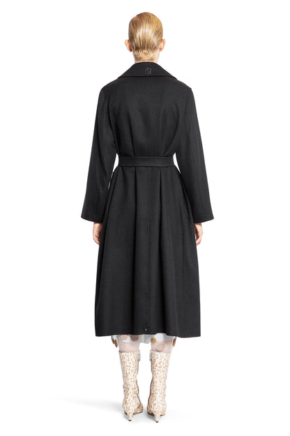 FENDI WOMAN BLACK COATS