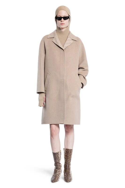 FENDI WOMAN BEIGE COATS