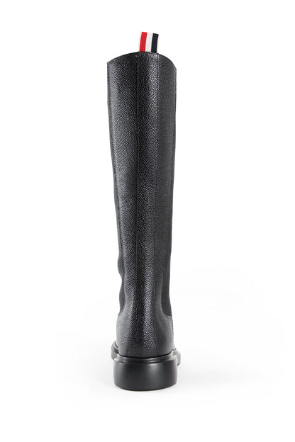 Pebble Grain 4-Bar Knee High Chelsea Boots