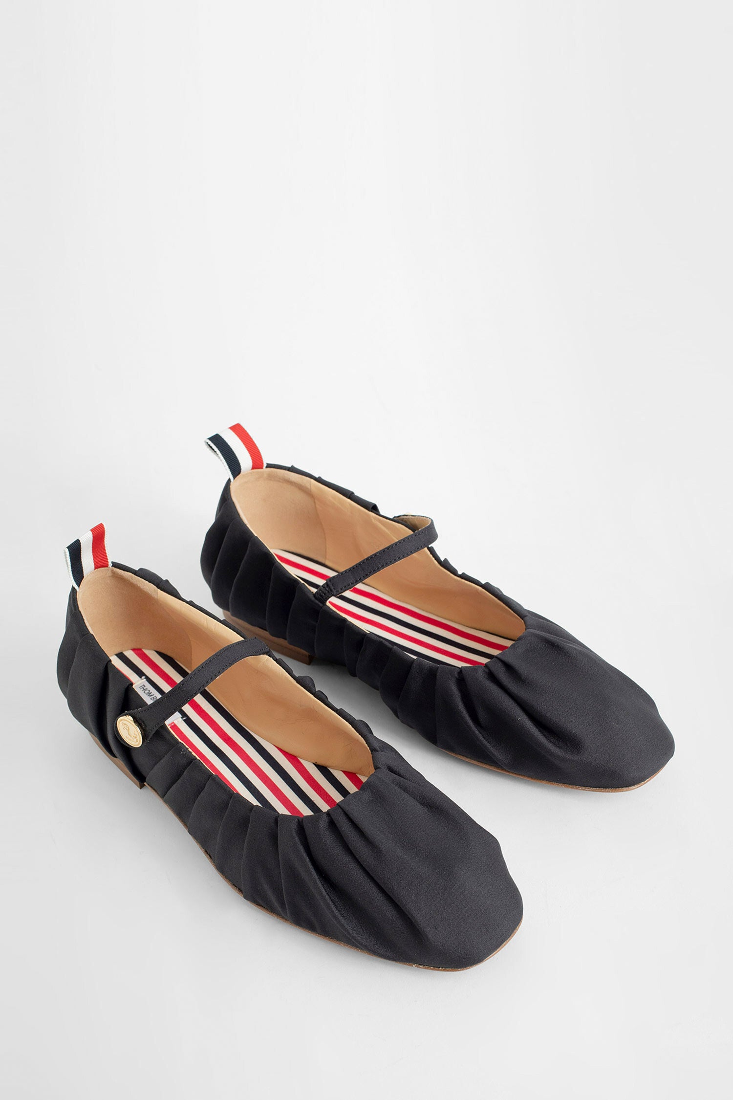 THOM BROWNE WOMAN BLACK FLATS