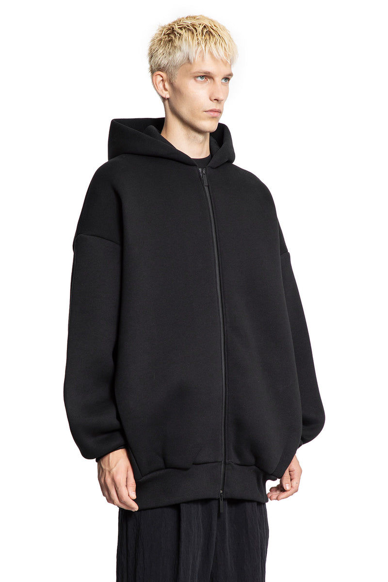 Cotton Nylon Zip-Up hoodie - Antonioli.eu