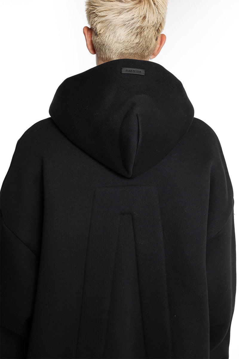 Cotton Nylon Zip-Up hoodie - Antonioli.eu