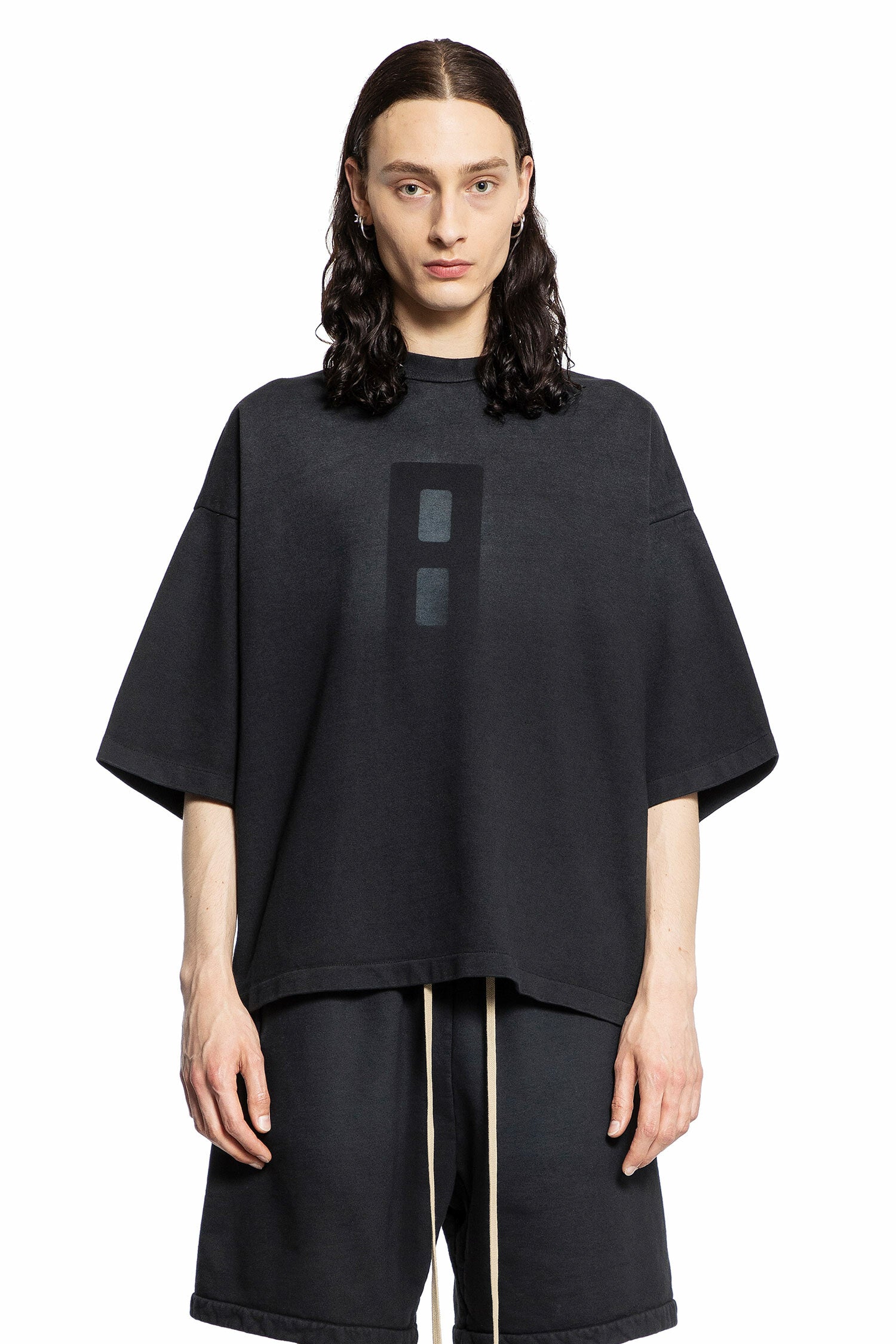 FEAR OF GOD MAN BLACK T-SHIRTS