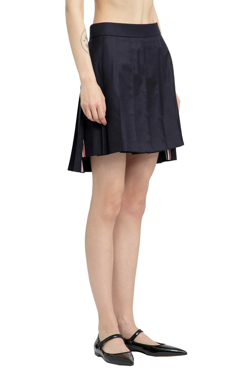 THOM BROWNE Super 120's Twill Pleated Mini Skirt woman