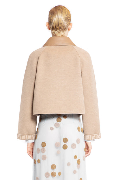 FENDI WOMAN BEIGE JACKETS