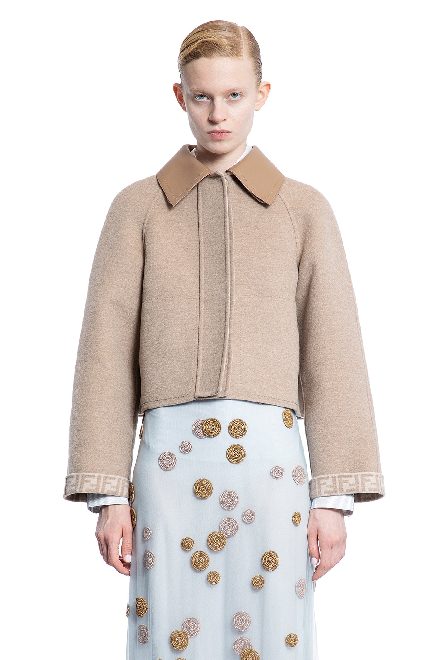 FENDI WOMAN BEIGE JACKETS