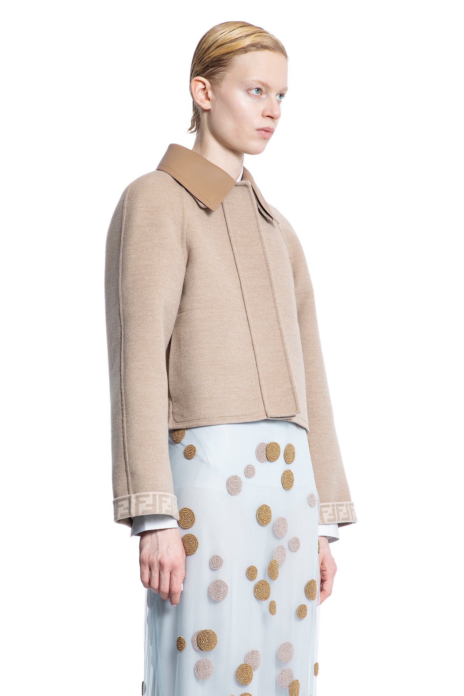 FENDI WOMAN BEIGE JACKETS