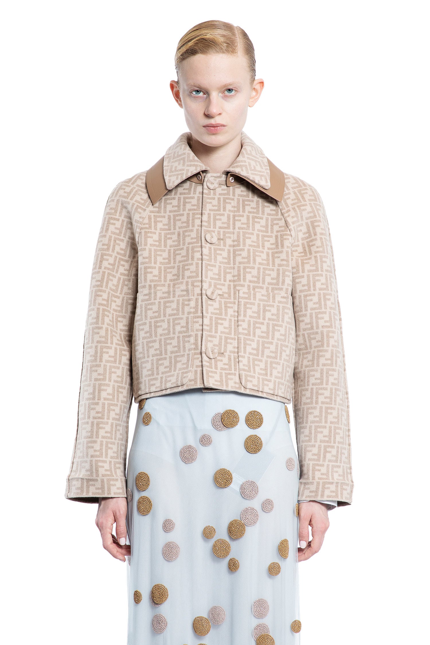 FENDI WOMAN BEIGE JACKETS