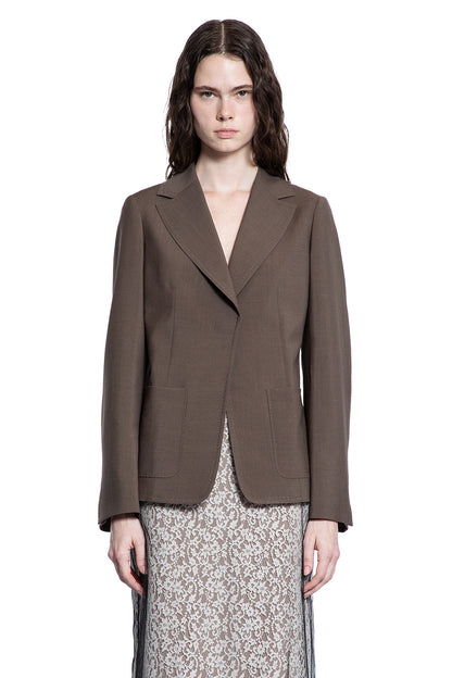 FENDI WOMAN GREEN BLAZERS