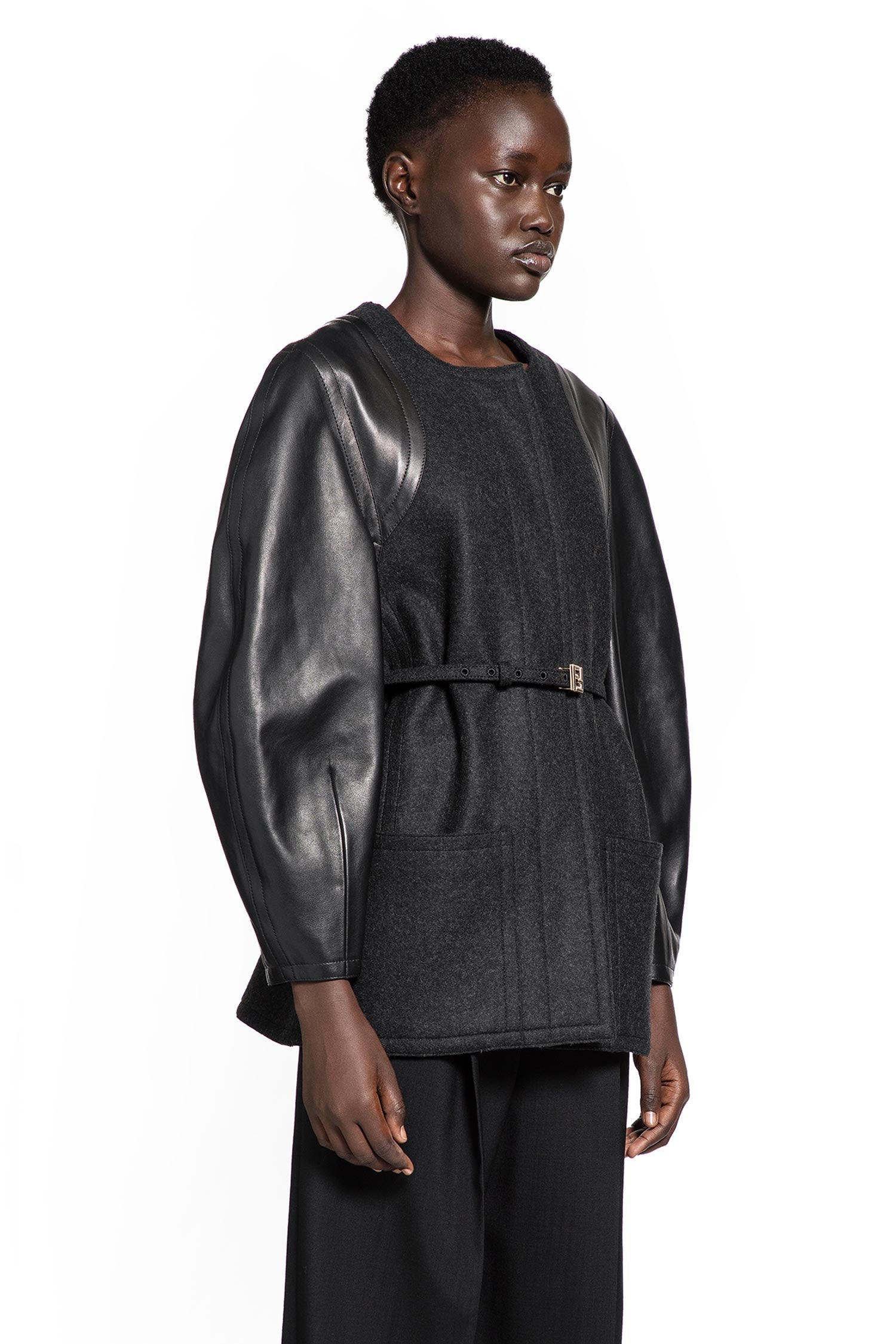 Wool and Leather Jacket