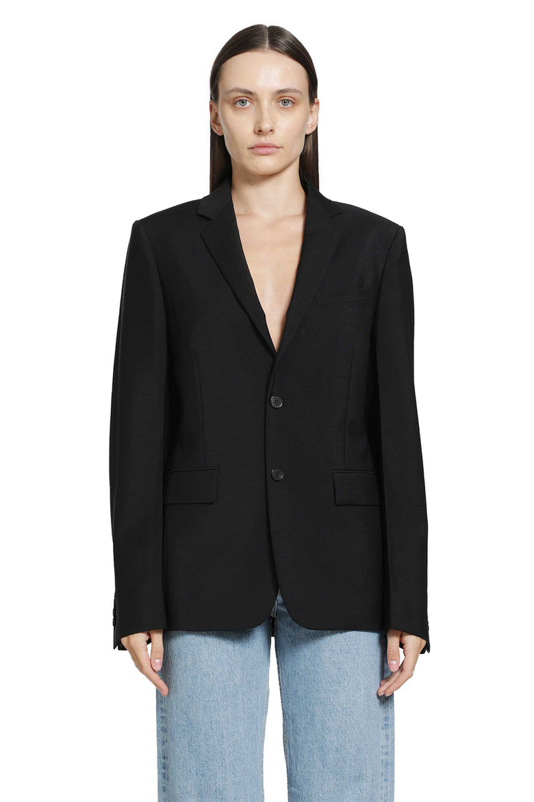 
              FENDI Black Kid Mohair Blazer woman
            