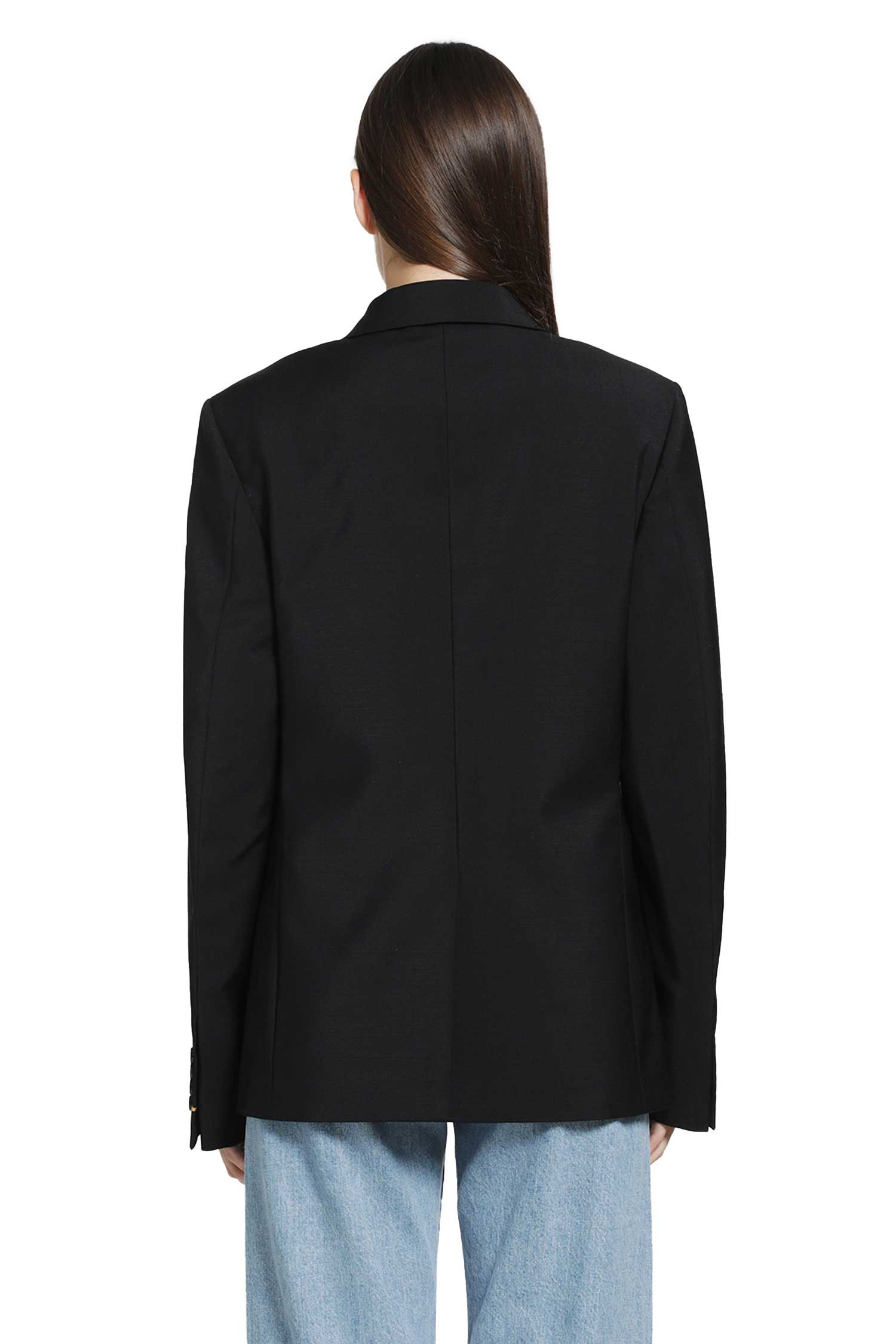FENDI Black Kid Mohair Blazer woman