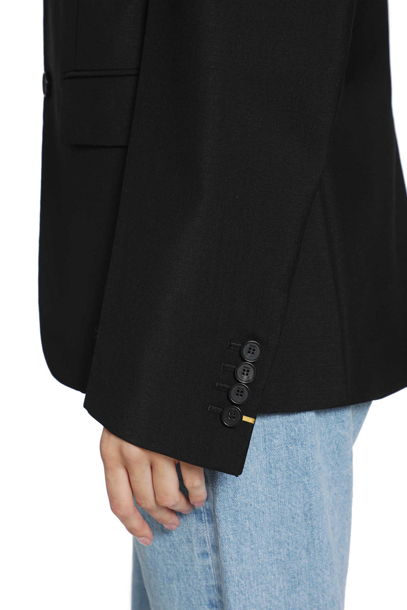 FENDI Black Kid Mohair Blazer woman