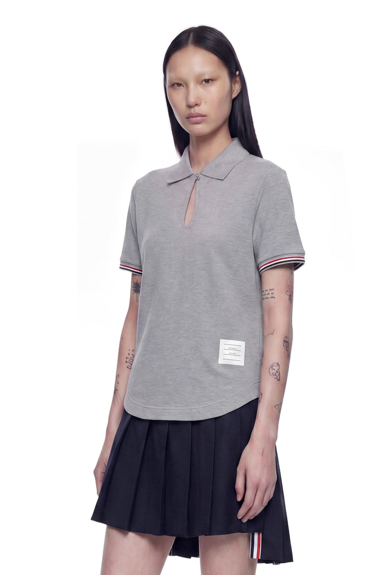 
              THOM BROWNE Keyhole Polo Shirt woman
            