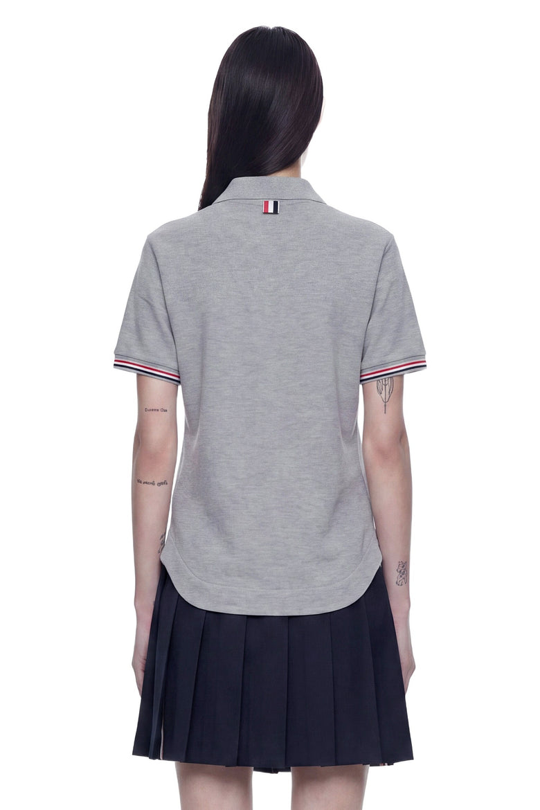 
              THOM BROWNE Keyhole Polo Shirt woman
            