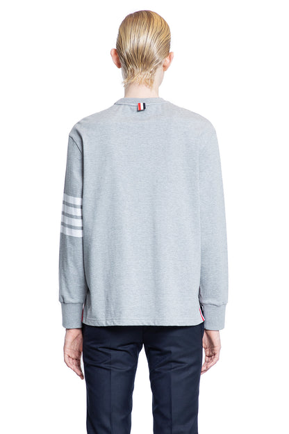 THOM BROWNE WOMAN GREY T-SHIRTS & TANK TOPS