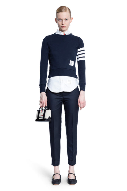 THOM BROWNE WOMAN BLUE SWEATSHIRTS