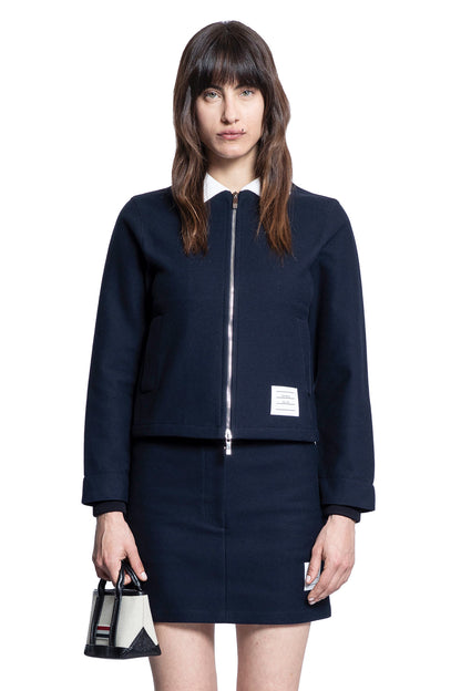 THOM BROWNE WOMAN BLUE JACKETS