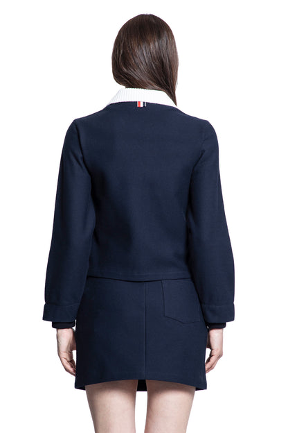 THOM BROWNE WOMAN BLUE JACKETS