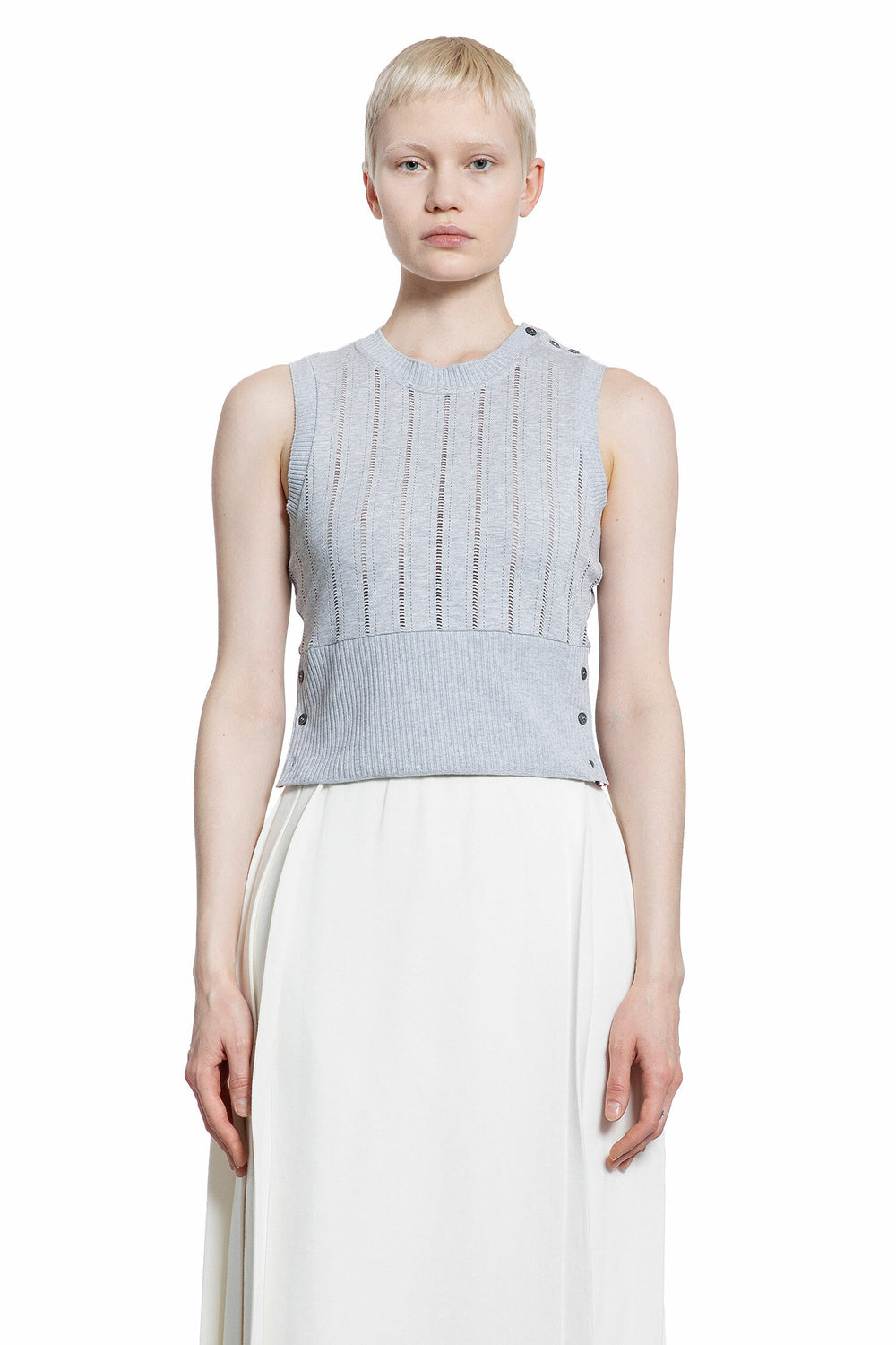 THOM BROWNE WOMAN GREY TOPS