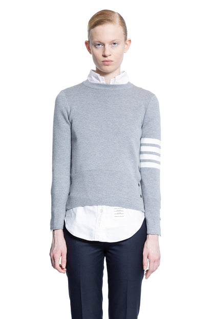 THOM BROWNE WOMAN GREY KNITWEAR