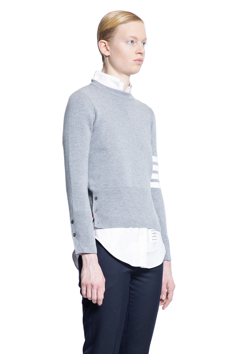 THOM BROWNE WOMAN GREY KNITWEAR