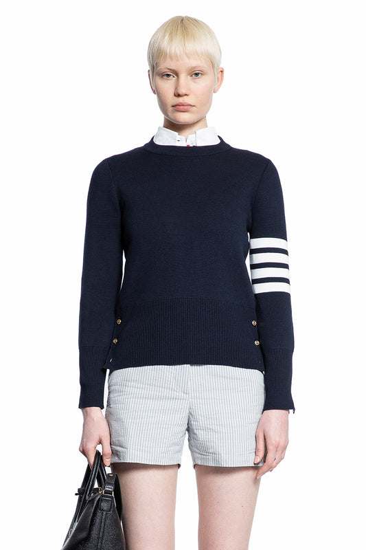 THOM BROWNE WOMAN BLUE KNITWEAR