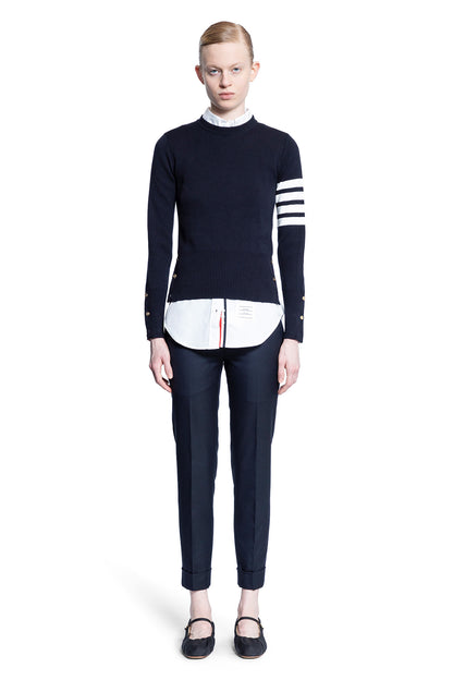 THOM BROWNE WOMAN BLUE KNITWEAR